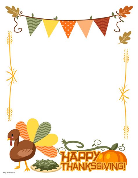 free thanksgiving border clip art